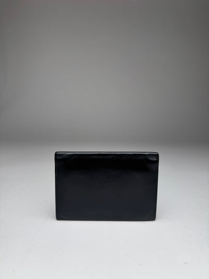 Vintage Cartier Patent Leather Card Holder Black