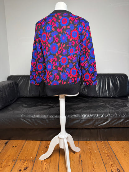 Vintage Yves Saint Laurent Wool Sweater Floral 38/M