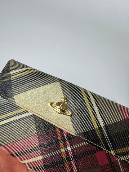 Vintage Vivienne Westwood Checked Leather Wallet