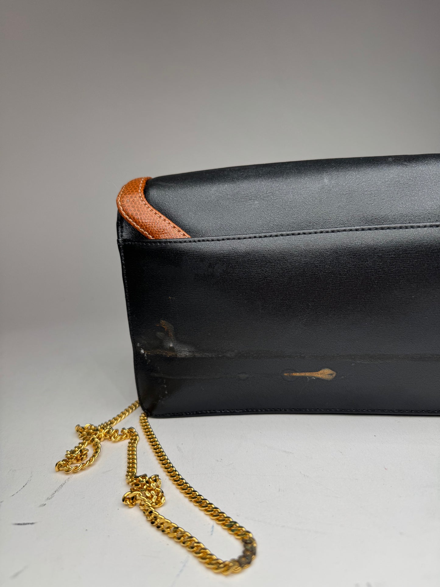 Vintage Givenchy 4G Leather Bag Black Brown