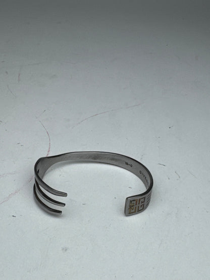 Vintage  Givenchy Steel Fork bracelet silver
