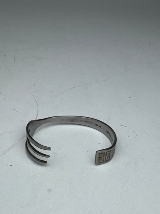Vintage  Givenchy Steel Fork bracelet silver
