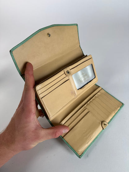 Vintage Vivienne Westwood Leather Wallet Mint Green