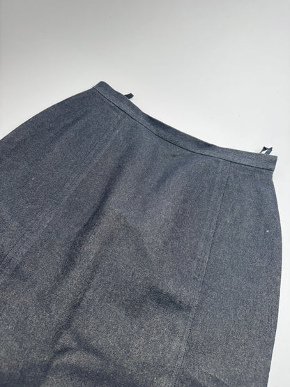 Vintage Balenciaga Wool Skirt Black 34/XS