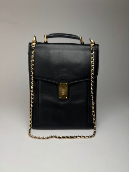 Vintage Balenciaga City Leather Bag Black