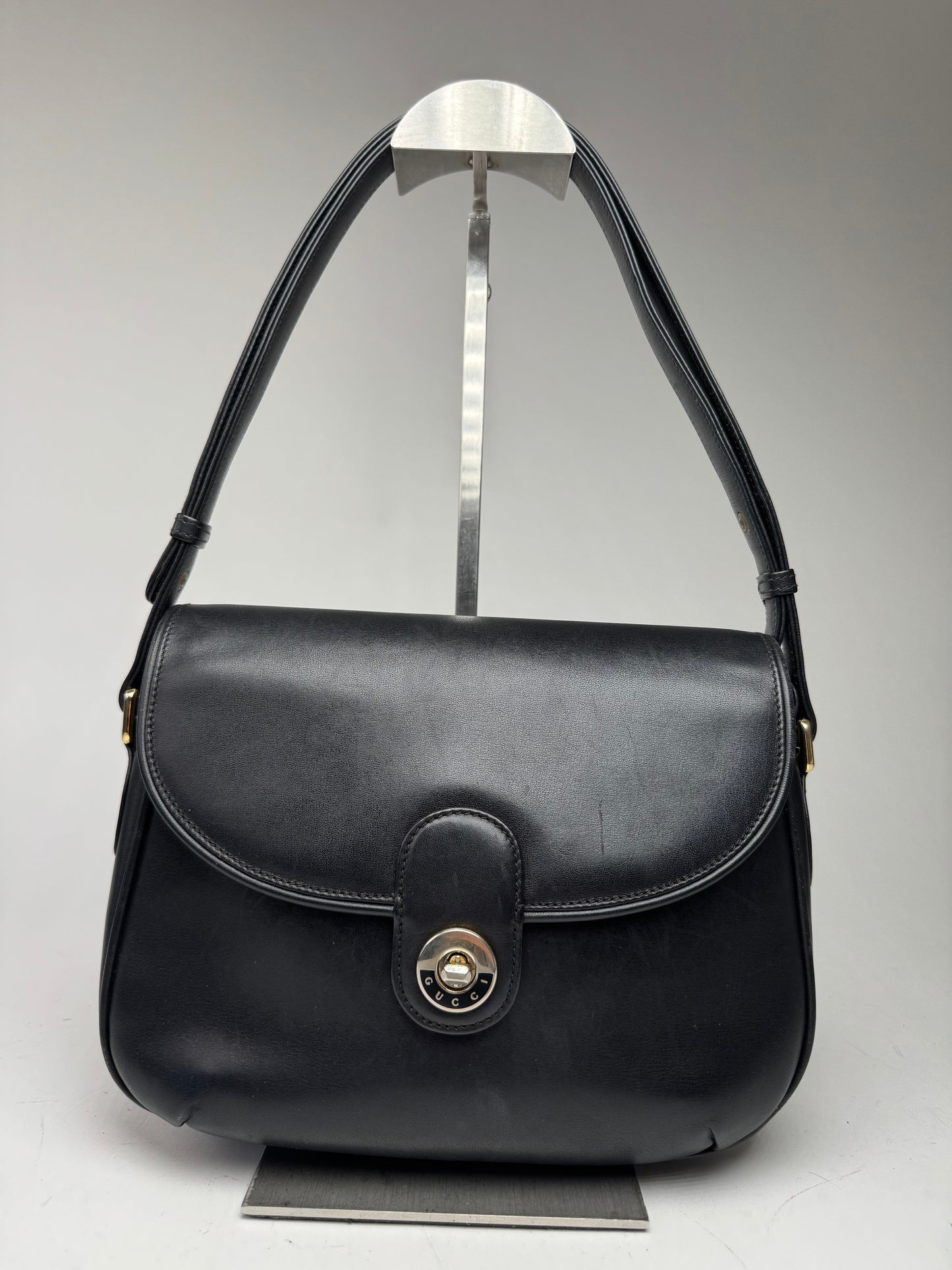 Vintage Gucci 2 Way Leather bag black