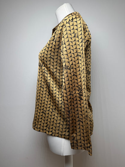 Vintage Fendi Roma Monogramm Sweater 38/M Golden