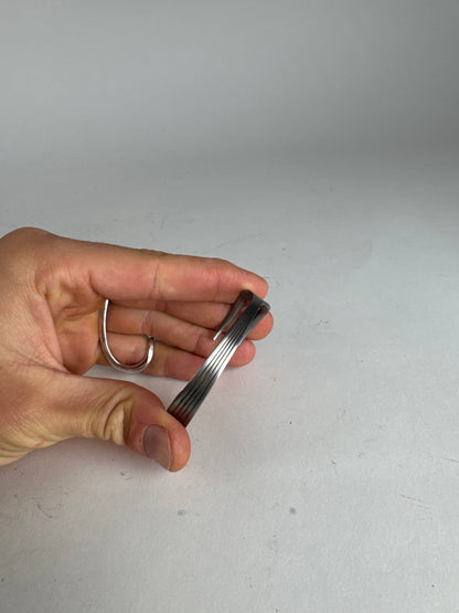 Vintage  Givenchy Steel Fork bracelet silver