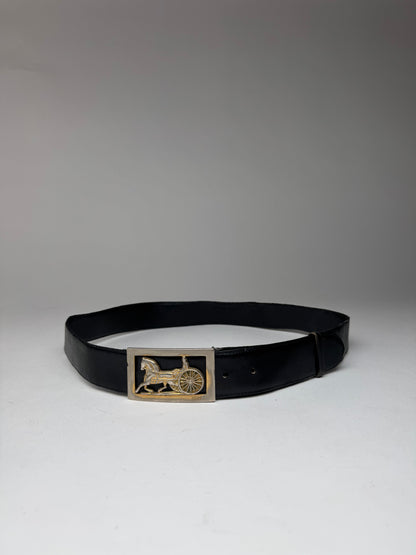 Vintage Celine Paris Triomphe Leather Belt