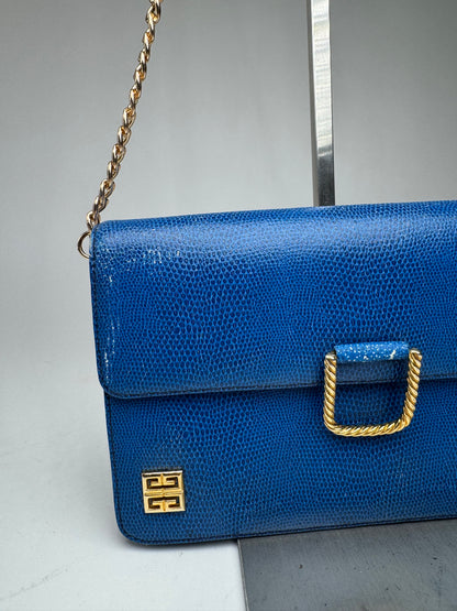 Vintage Givenchy 4G leather Bag Blue