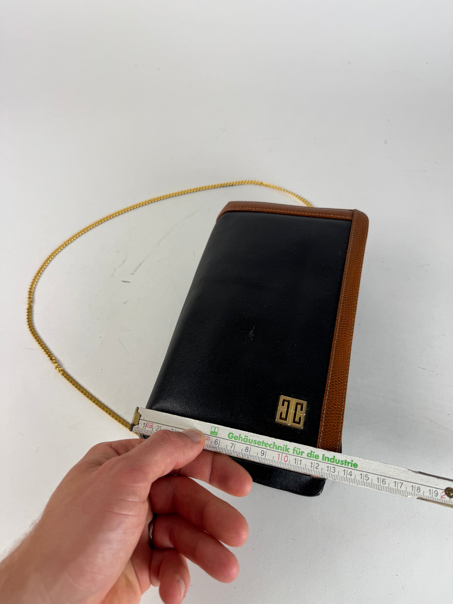 Vintage Givenchy 4G Leather Bag Black Brown