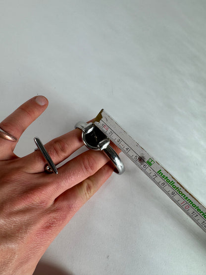 Vintage Gucci Horsebit Steel Watch Silver