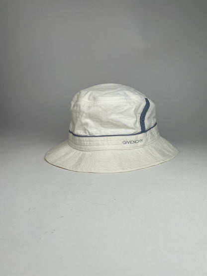 Vintage Givenchy Canvas Bucket Hat Unisex White
