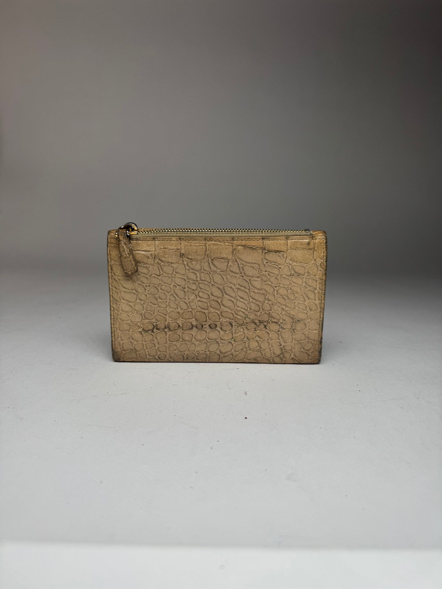 Vintage Miu Miu Leather Wallet beige