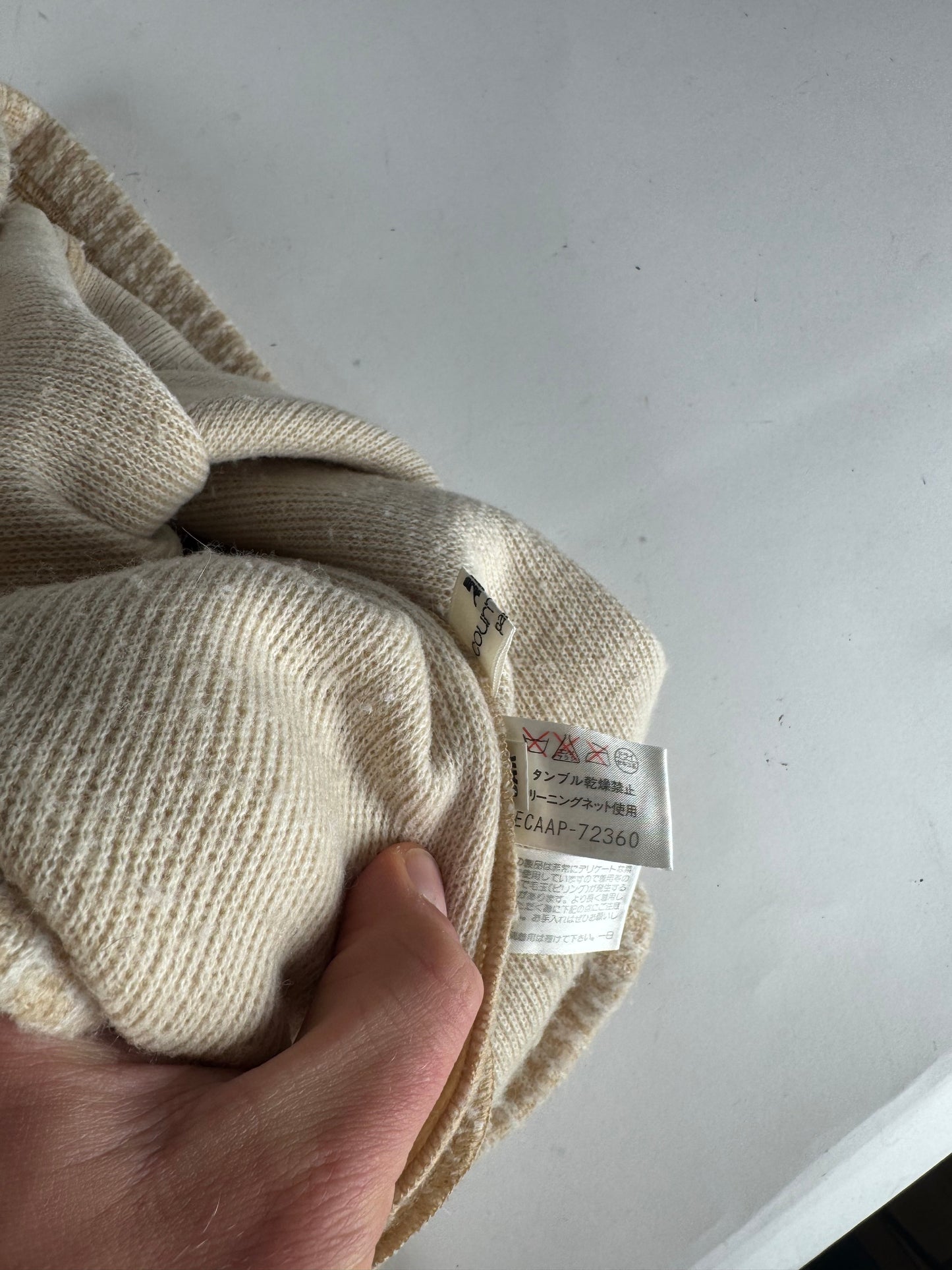 Vintage Courreges Paris Wool Dress 38/M Beige Brown