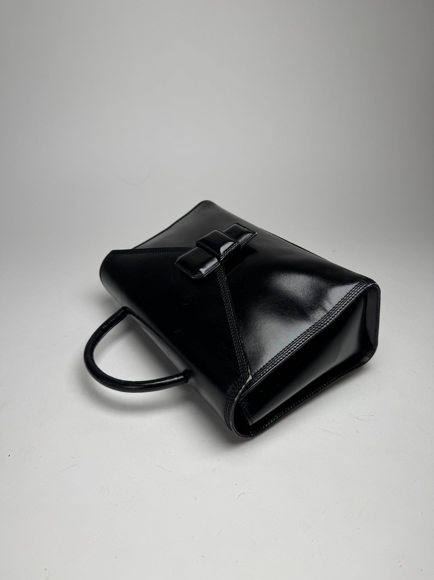 Vintage Loewe Madrid Puzzle Leather Bag black