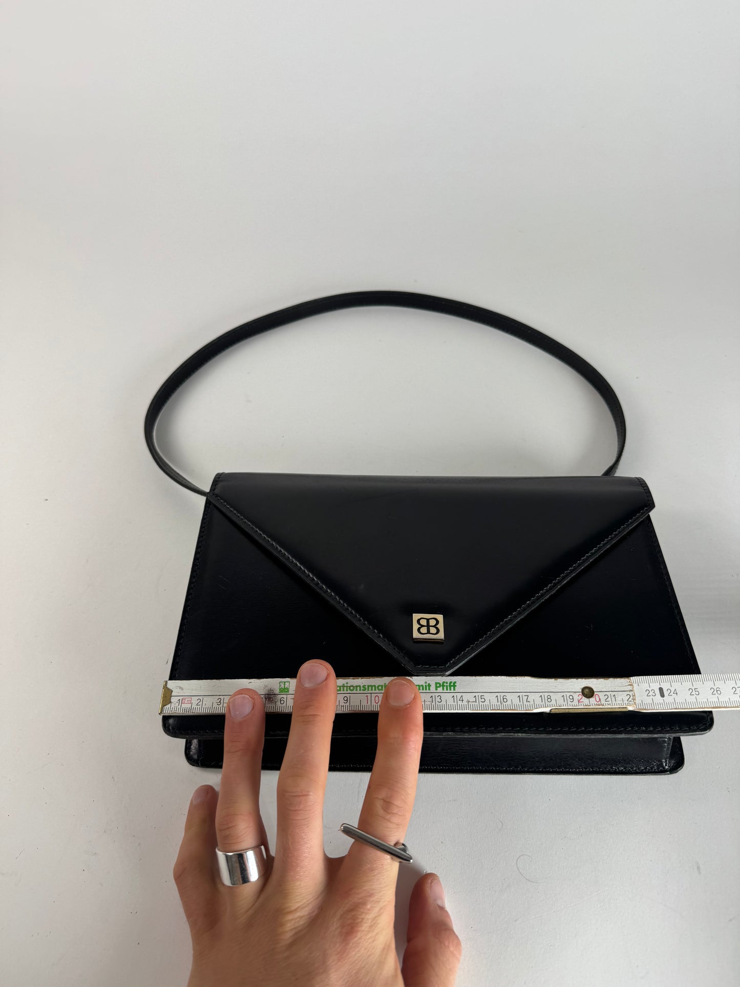 Vintage Balenciaga Patent Leather Shoulder bag black