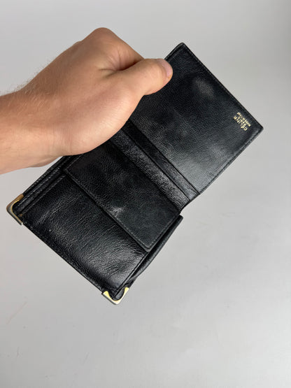 Vintage Celine Paris Triomphe Leather Wallet black