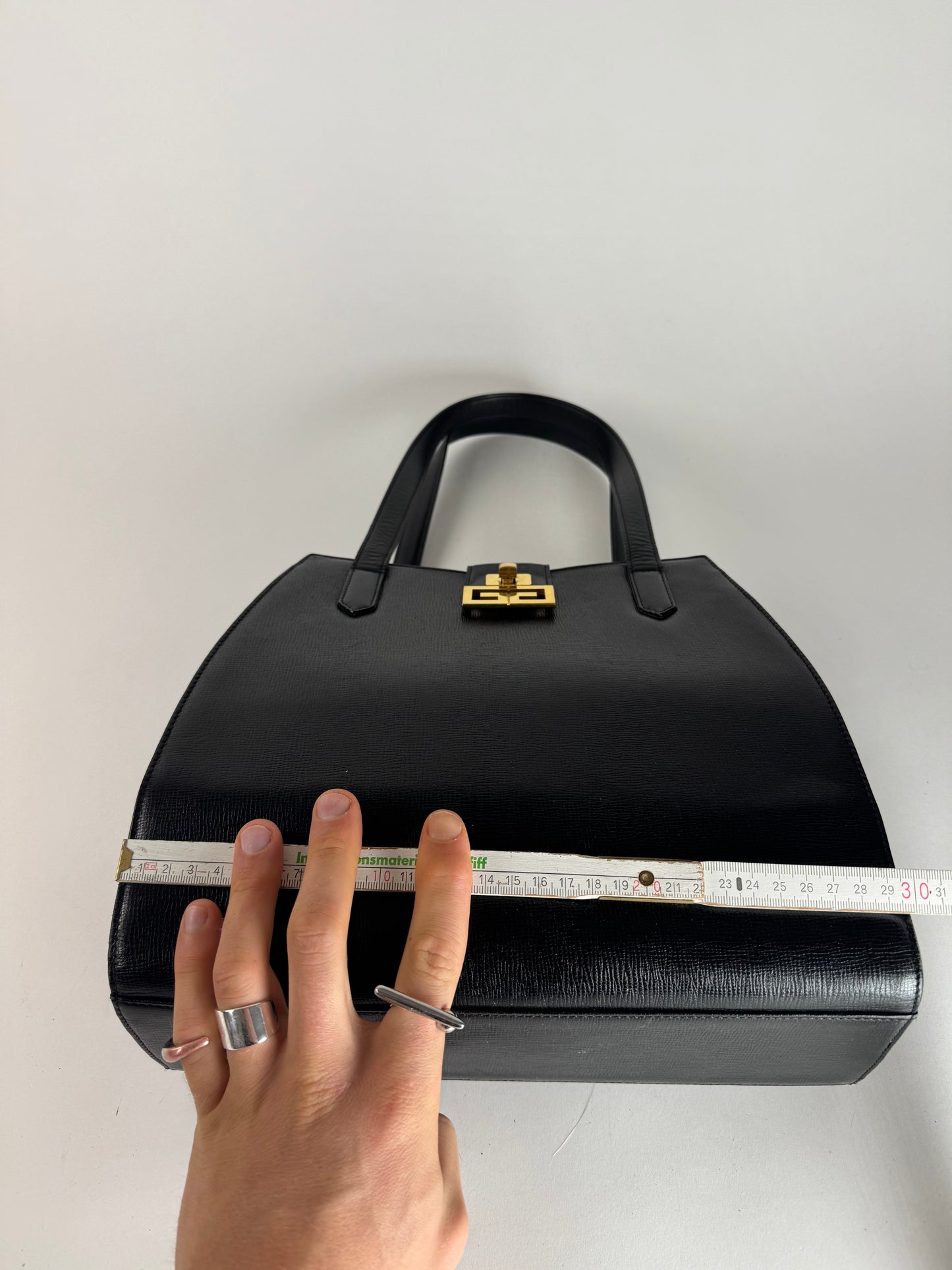 Vintage  Givenchy 4G Leather Bag Black