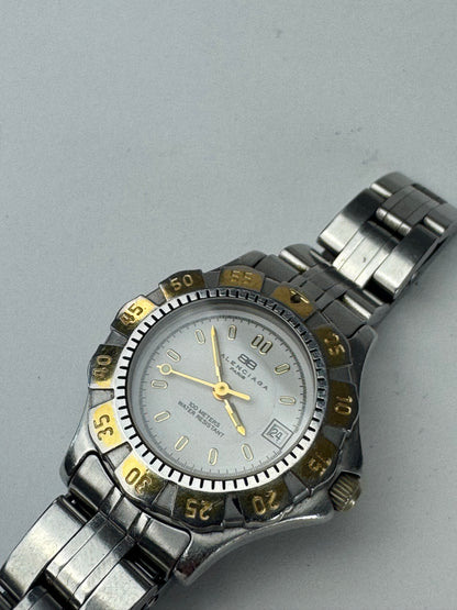 Vintage Balenciaga Steel Watch Silver Golden