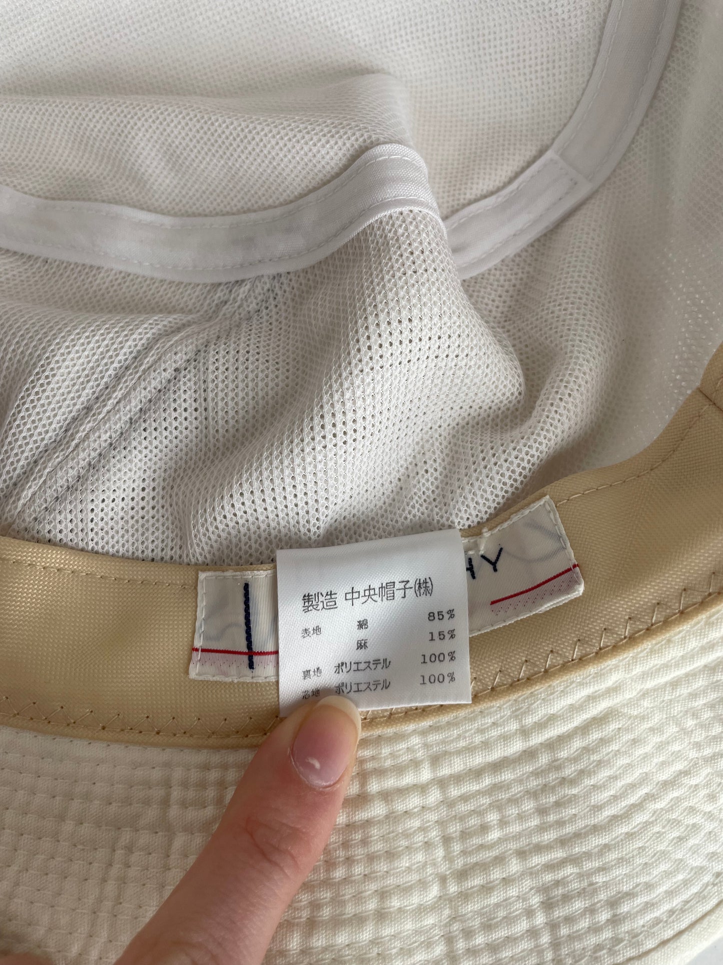 Vintage Givenchy Canvas Bucket Hat Unisex White