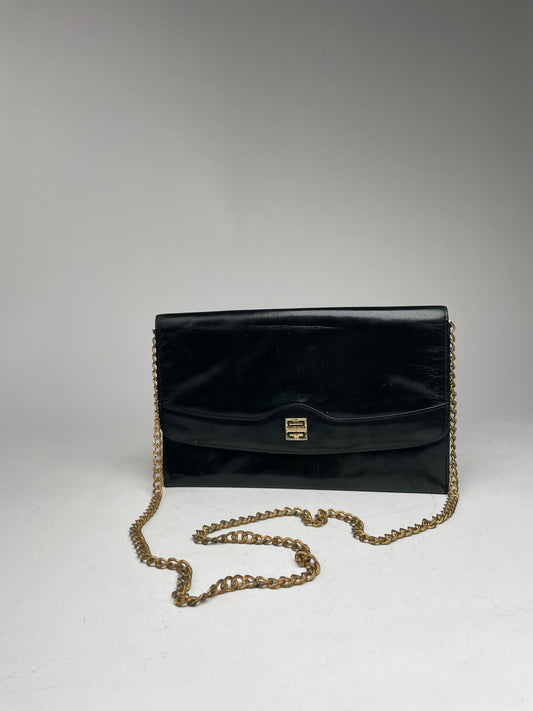 Vintage  Givenchy 4G Leather Bag black