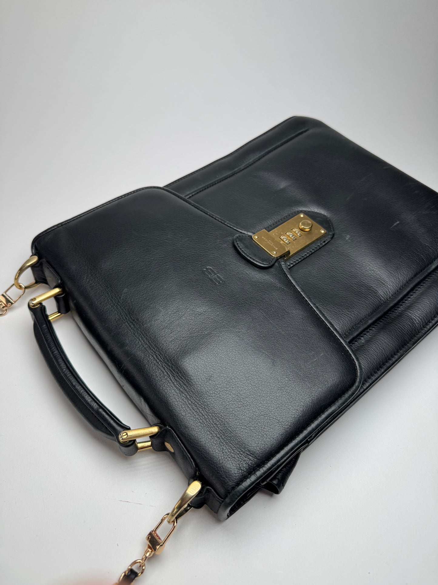Vintage Balenciaga City Leather Bag Black