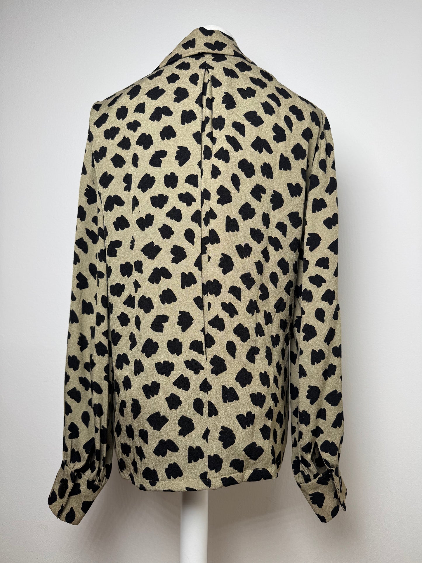 Vintage  Givenchy Leopard Silk Shirt Brown 38/M