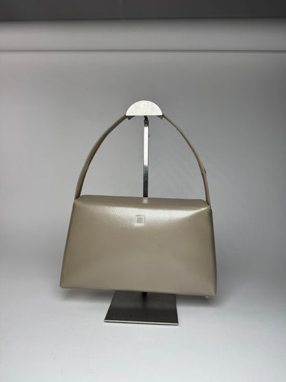 Vintage  Givenchy 4G Patent Leather Bag Grey Brown