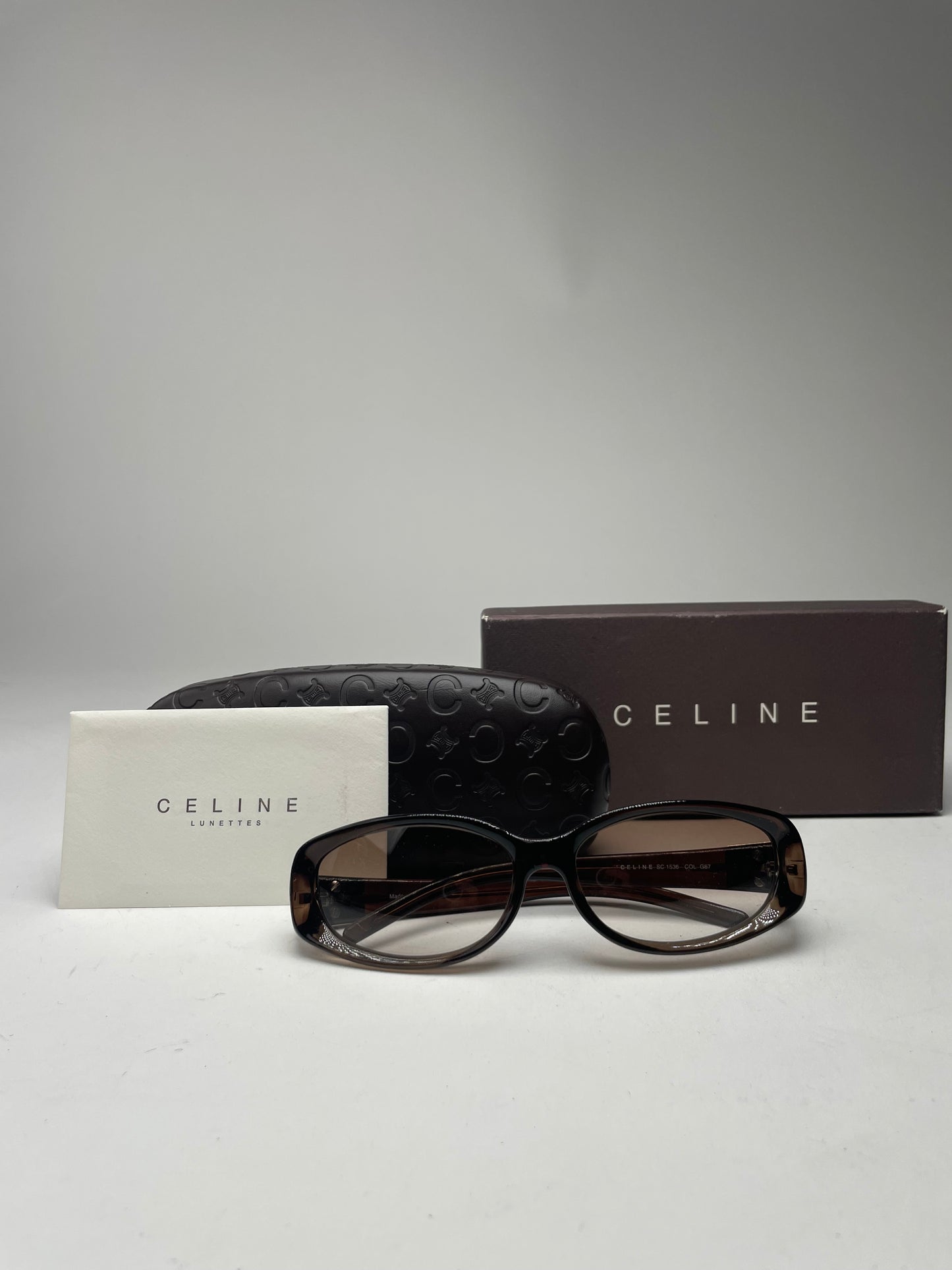 Vintage Celine Paris Sunglasses Brown