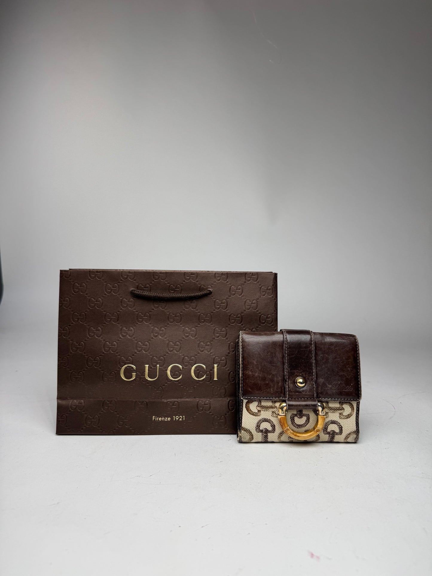 Vintage Gucci Monogram Horsebit Wallet