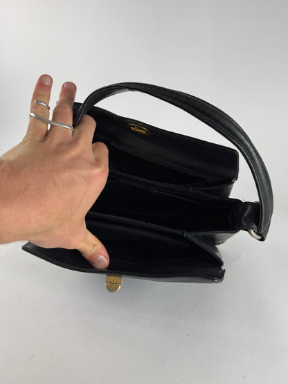 Vintage Gucci Leather Bag Black