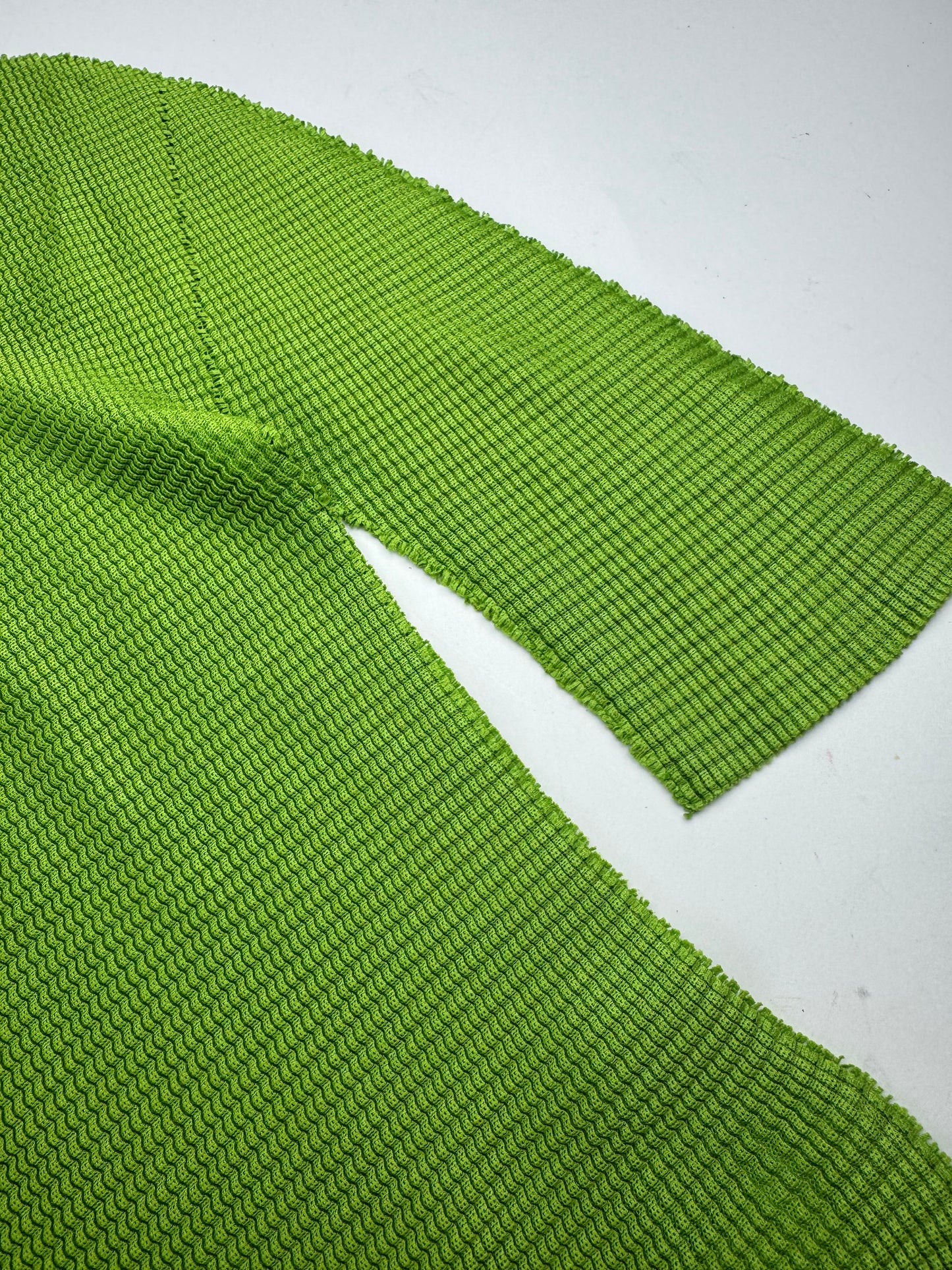 Vintage Issey Miyake Pleated Turtleneck Sweater 38/M Green