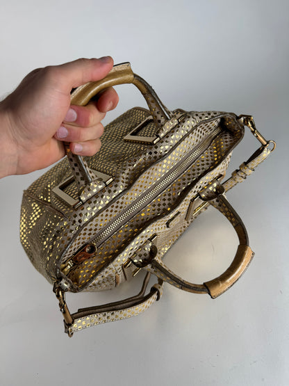 Vintage Chloe 2-Way Leather Bag golden