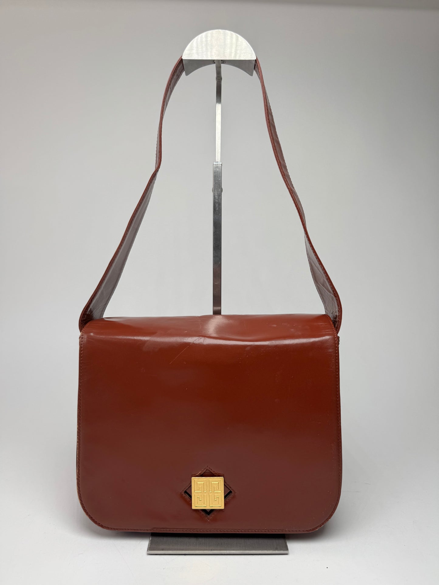 Vintage Givenchy 4G Leather Bag Brown