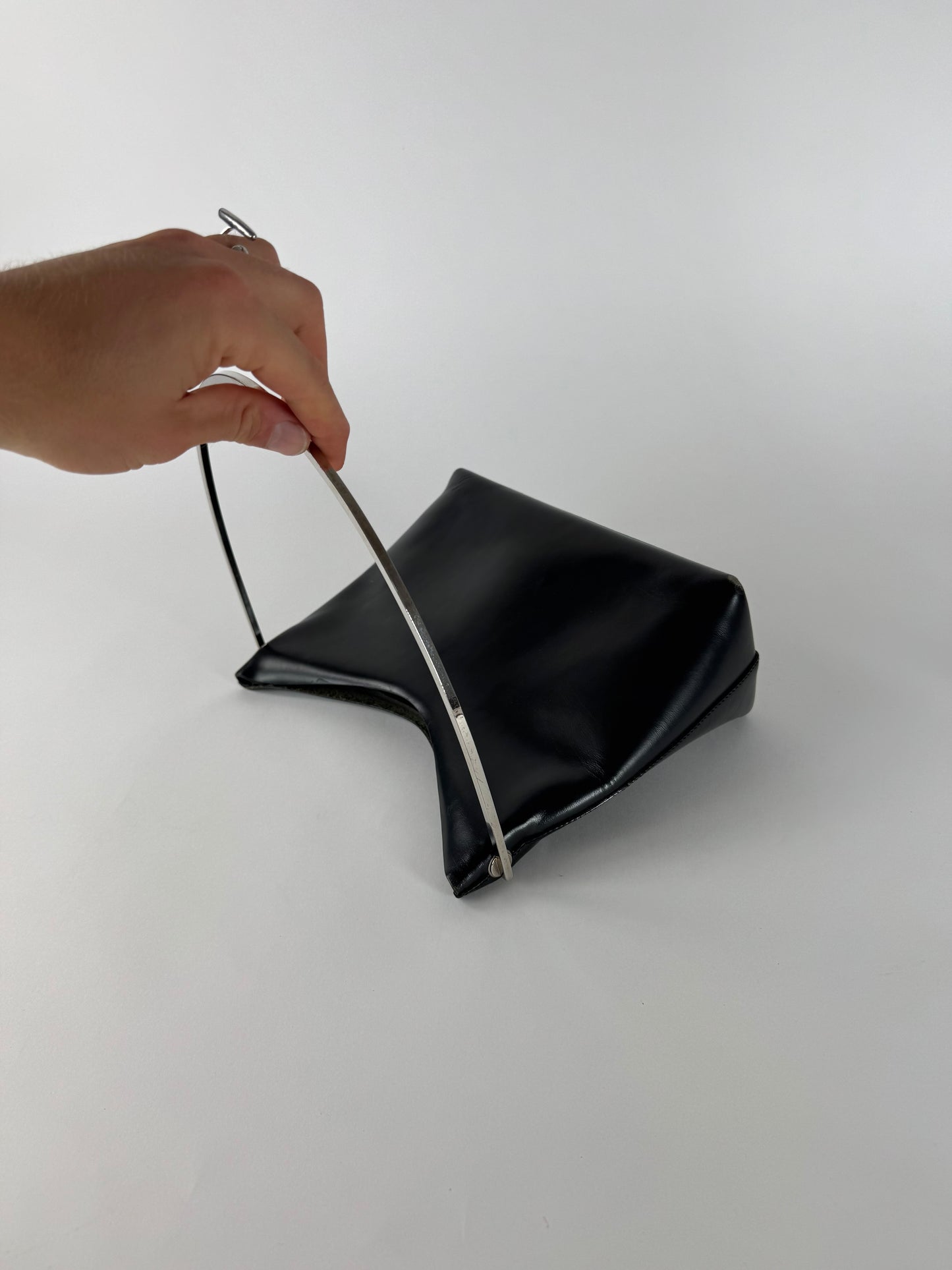 Vintage Gucci By Tom Ford Leather Bag Black