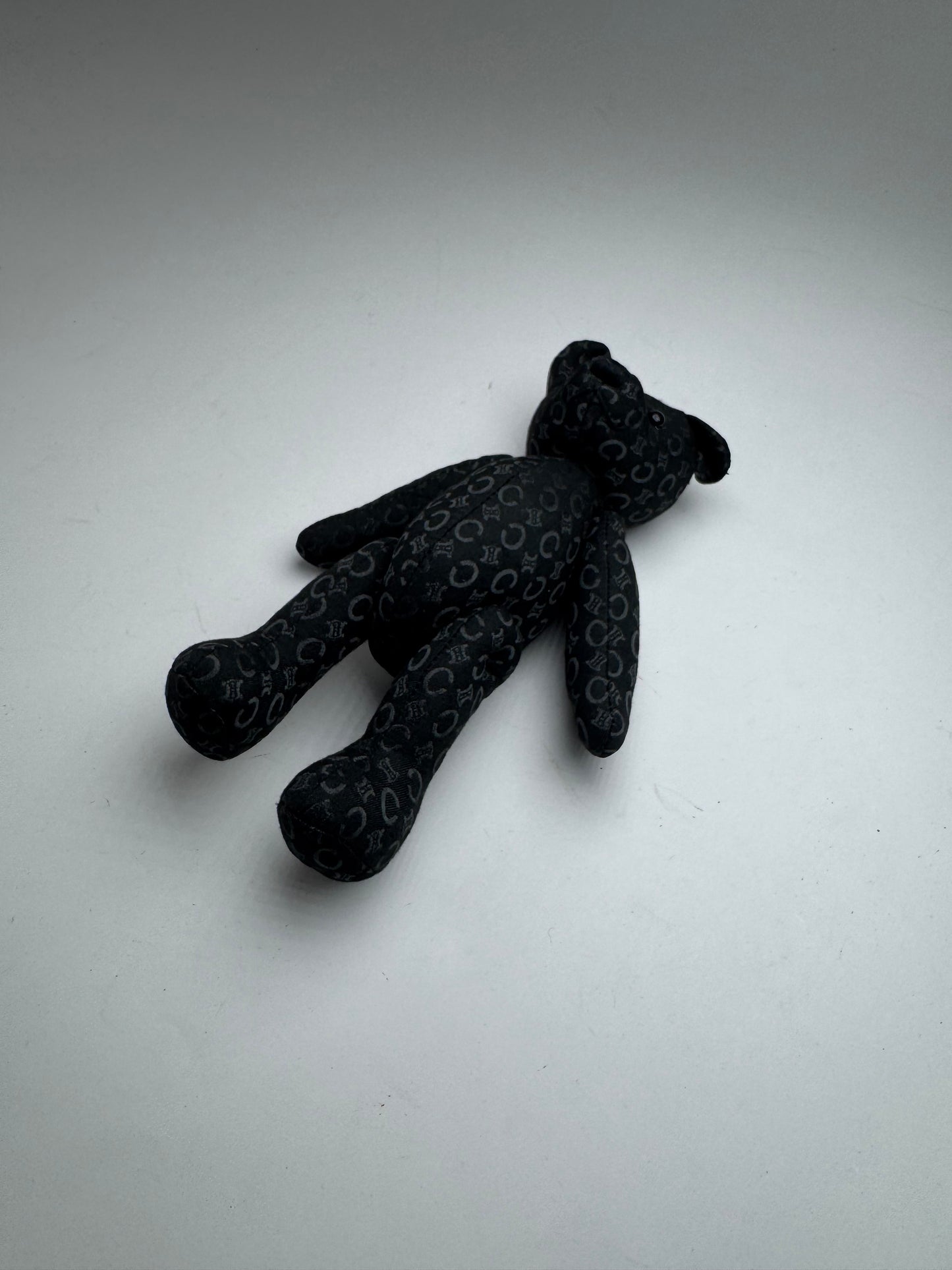 Vintage Celine Paris Canvas Monogramm Teddy Bear black