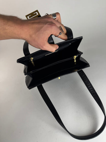 Vintage  Givenchy 4G Leather Bag Black