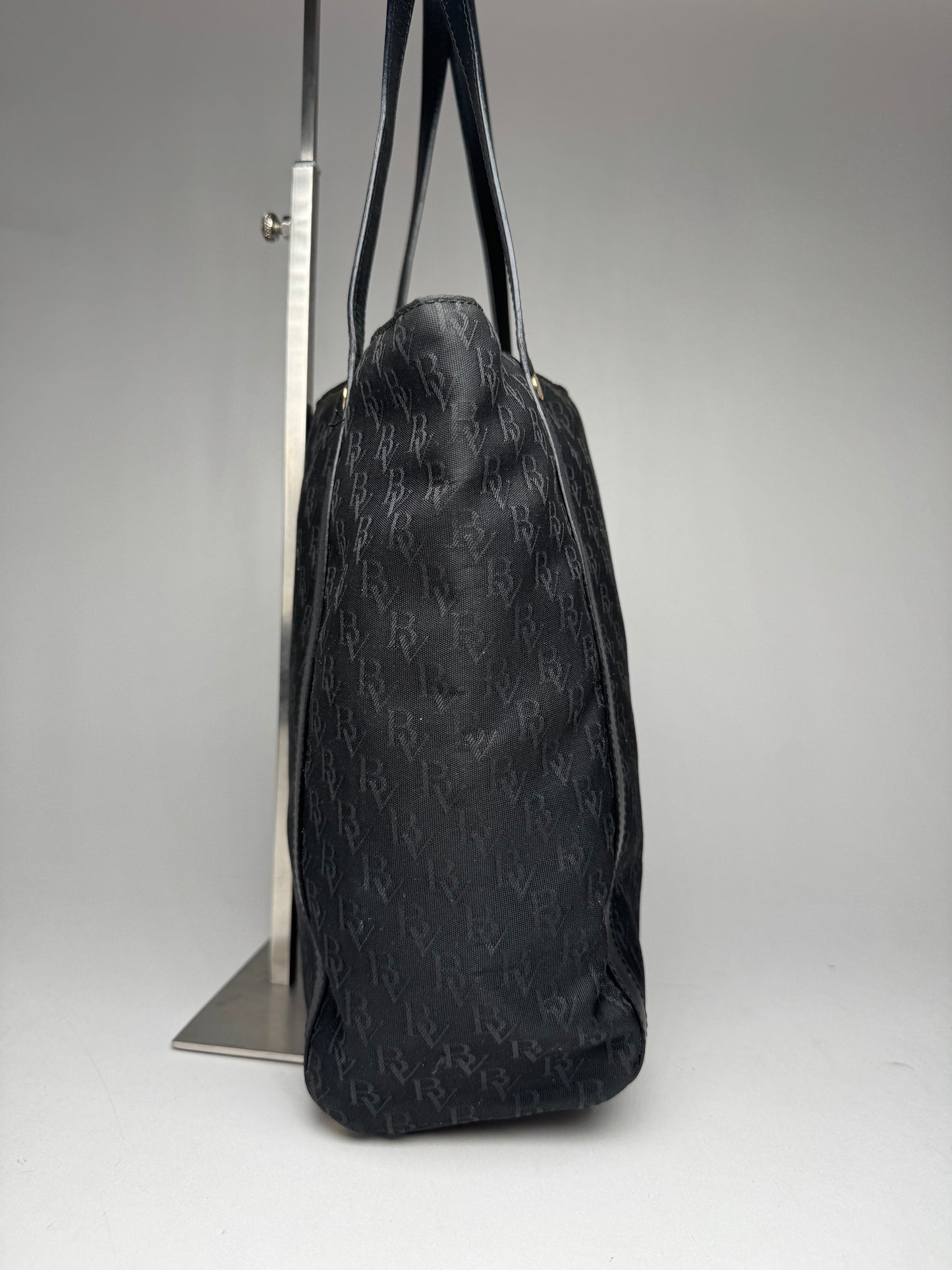 Vintage Bottega Veneta Monogramm Canvas Shopper