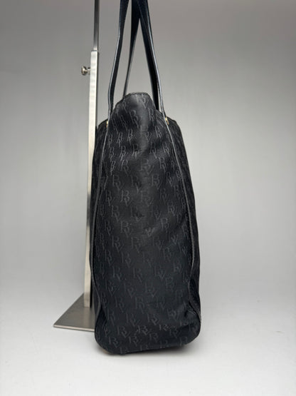 Vintage Bottega Veneta Monogramm Canvas Shopper