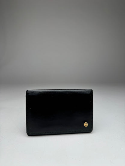 Vintage Cartier Patent Leather Card Holder Black