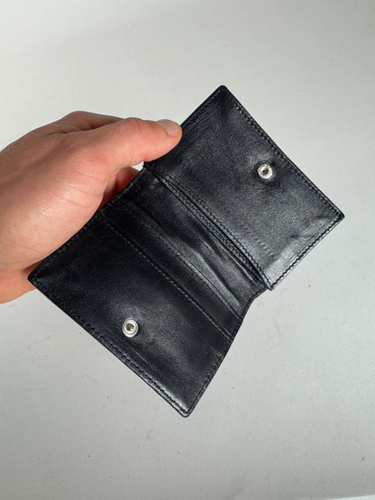 Vintage Bottega Veneta Canvas Card Holder Leopard