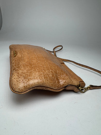 Vintage Miu Miu Leather Crossbody Bag Brown