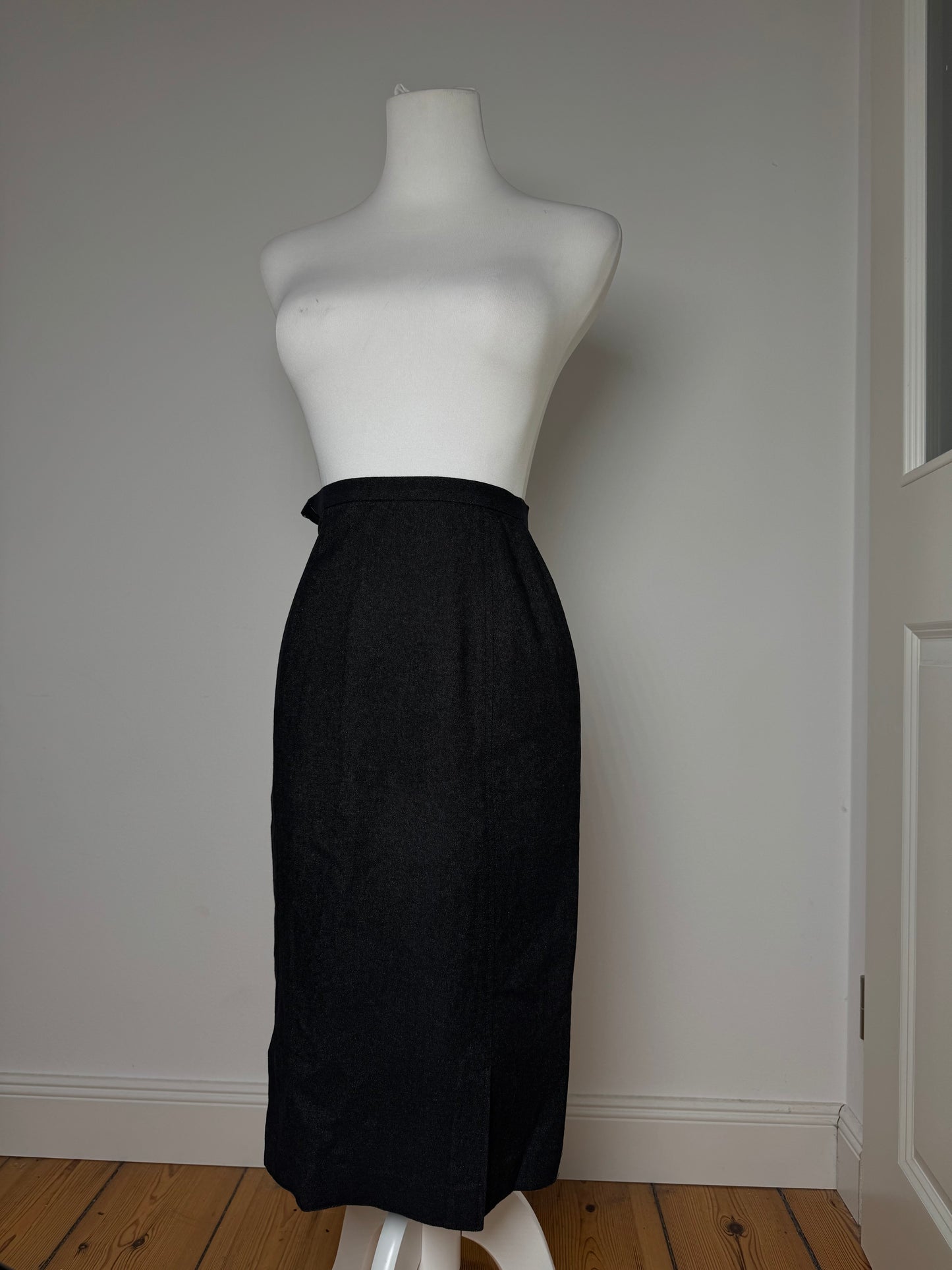 Vintage Balenciaga Wool Skirt Black 34/XS