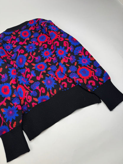 Vintage Yves Saint Laurent Wool Sweater Floral 38/M