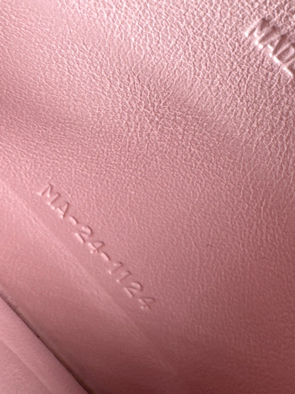 Vintage Dior Patent Leather Card Holder Peach-Orange