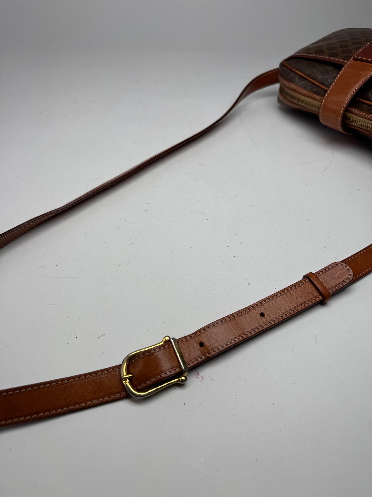 Vintage Celine Paris Triomphe Leather Monogram Bag