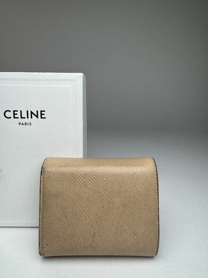 Vintage Celine Paris Leather Walket beige