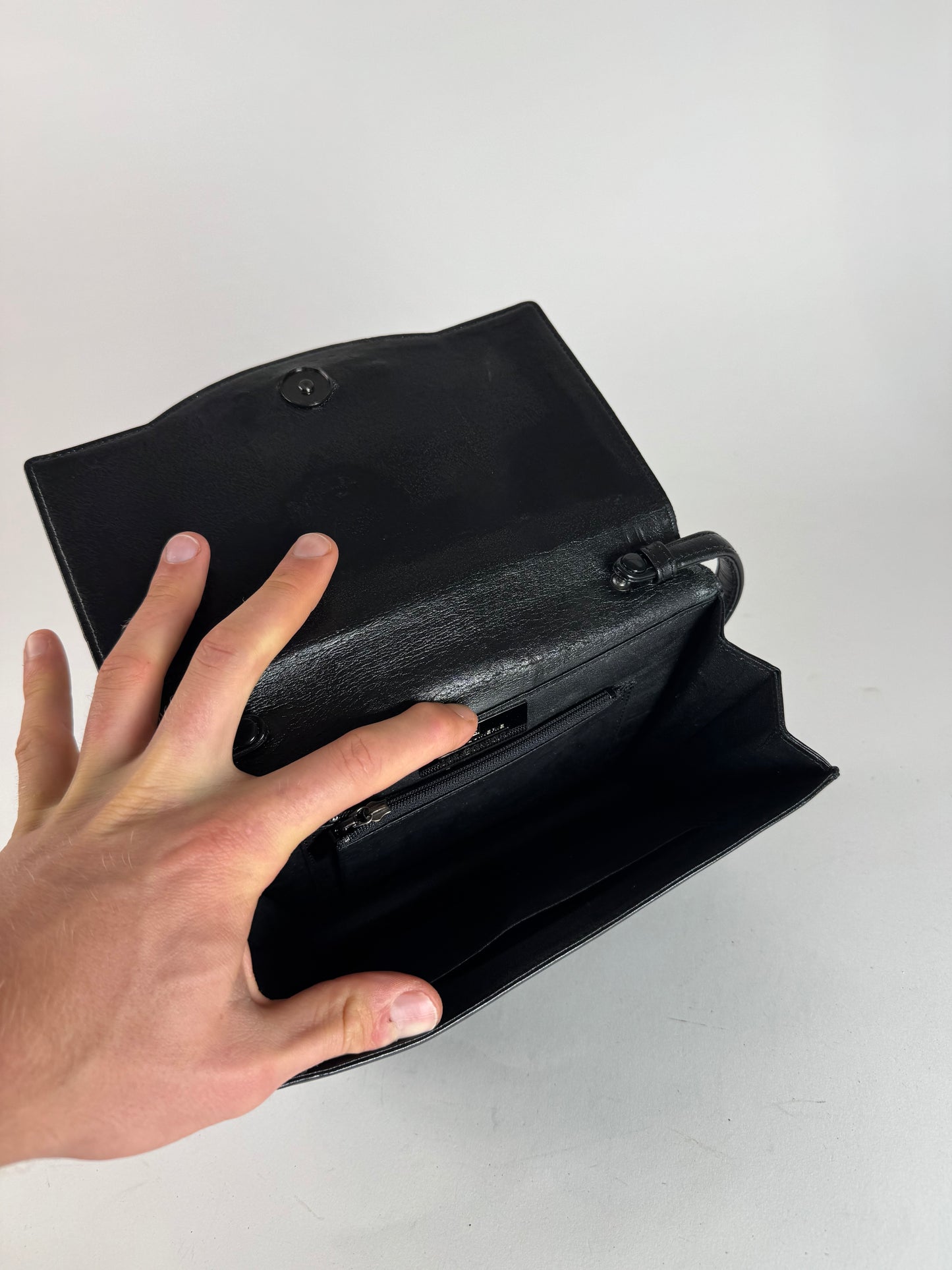 Vintage  Givenchy Whip Leather Bag Black