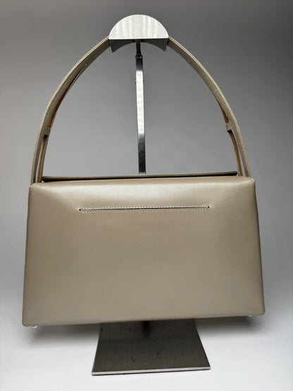 Vintage  Givenchy 4G Patent Leather Bag Grey Brown